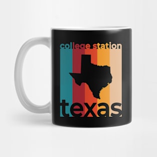 College Station Texas Retro Mug